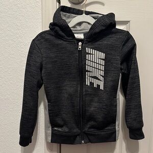 Nike Kids Charcoal Zip-Up Hoodie